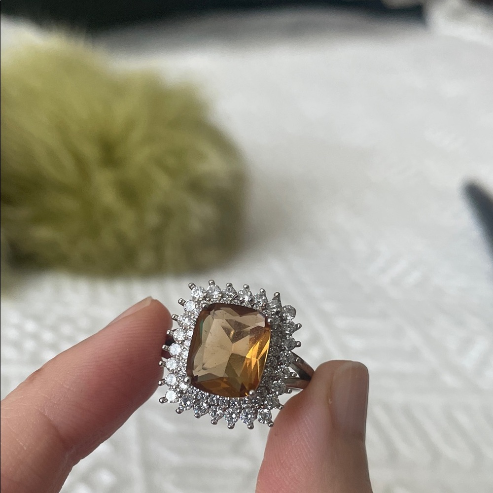 Sterling Silver large cocktail Women's Ring - Picture 12 of 17